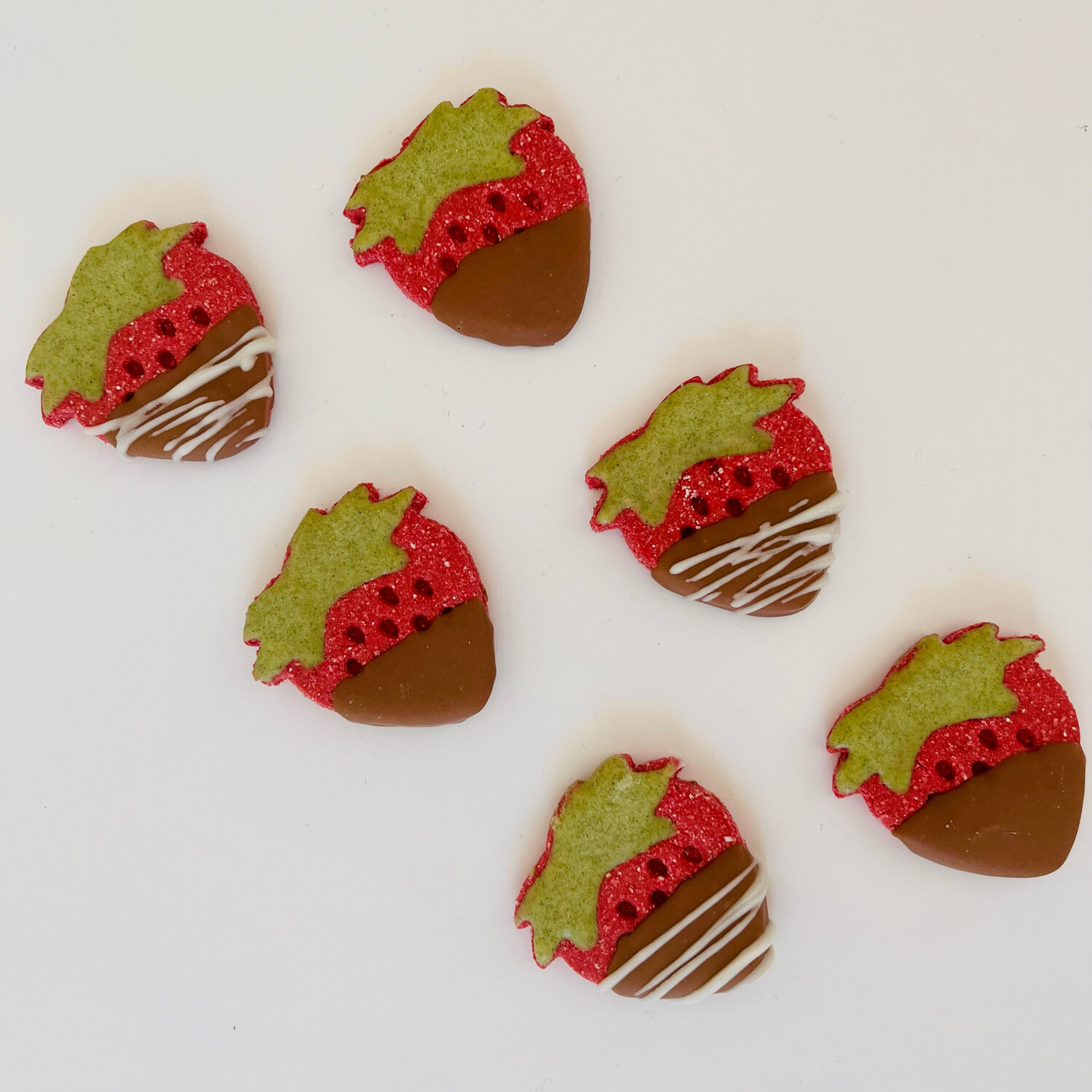 Choc Dipped Strawberry Cookies