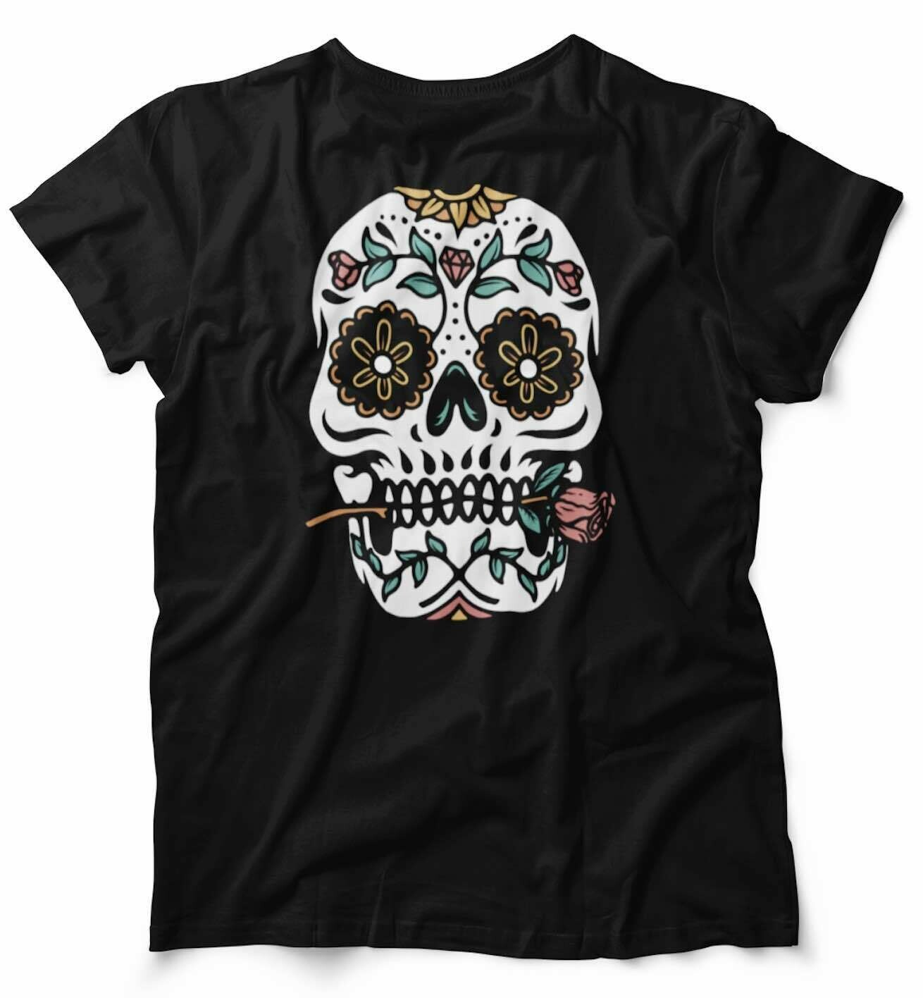 SKULL WITH ROSE Women T-Shirt