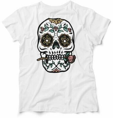 SKULL WITH ROSE Women T-Shirt