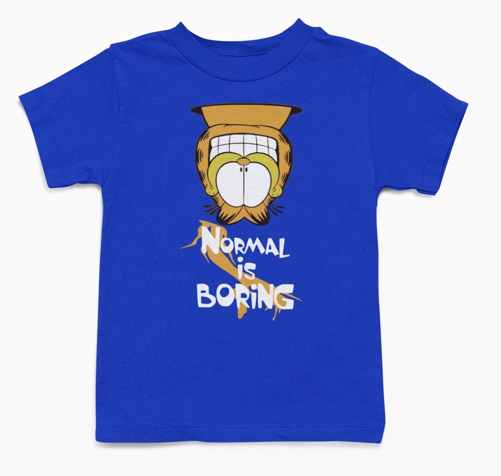 Normal is Boring Kids T-Shirt, Color: Royal