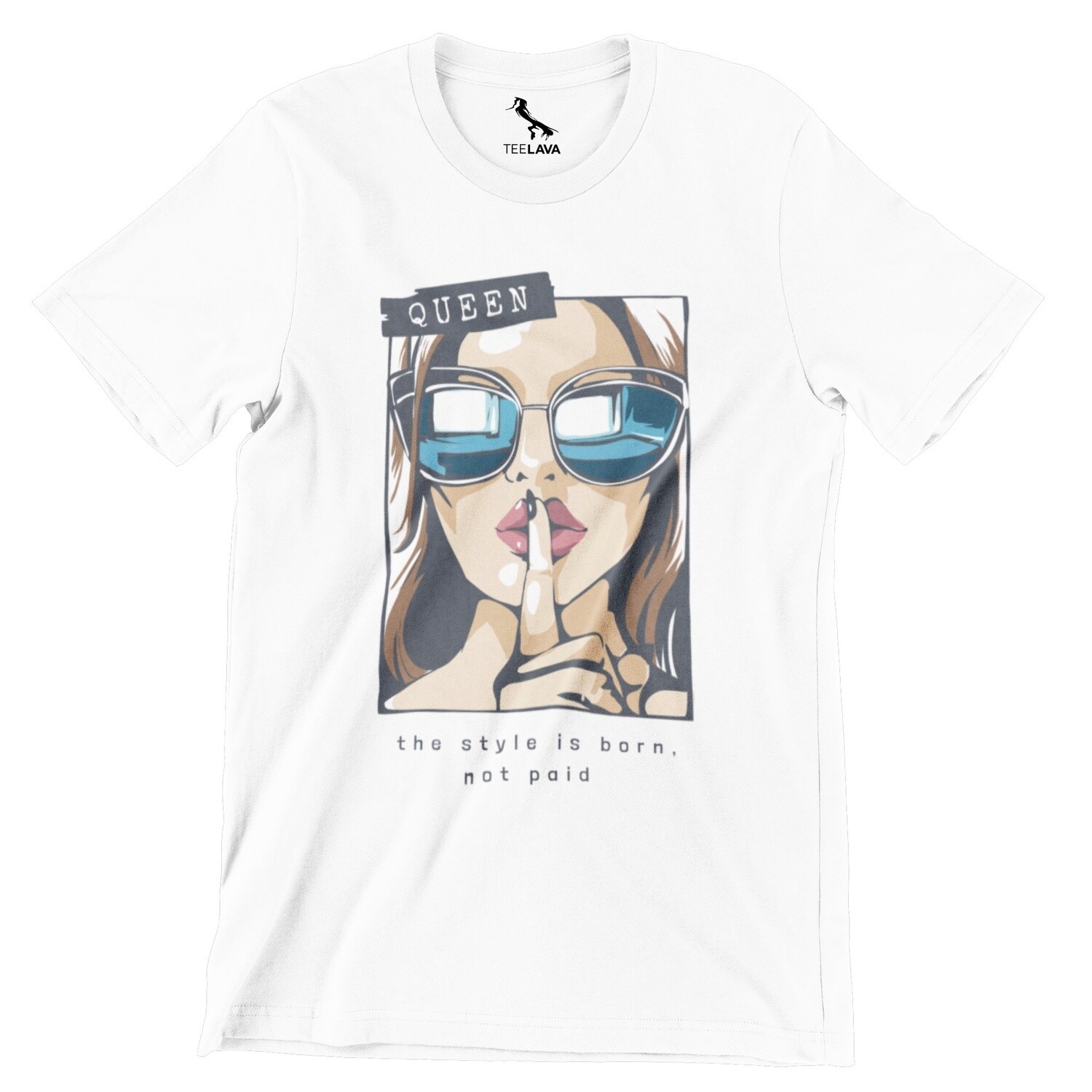 Style is Born not Paid T-Shirt, Color: White