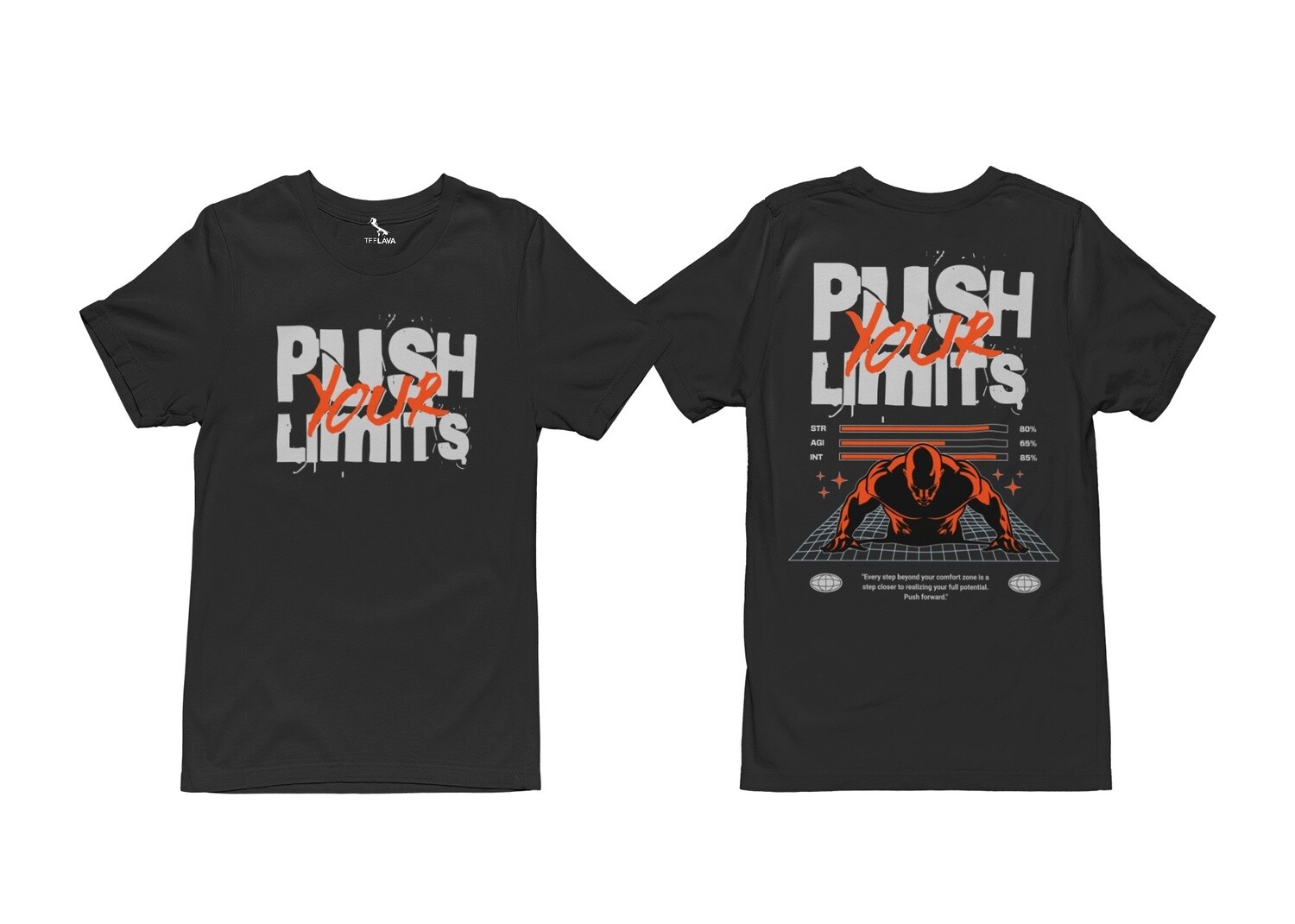 Push Your Limits TShirt, Color: Black