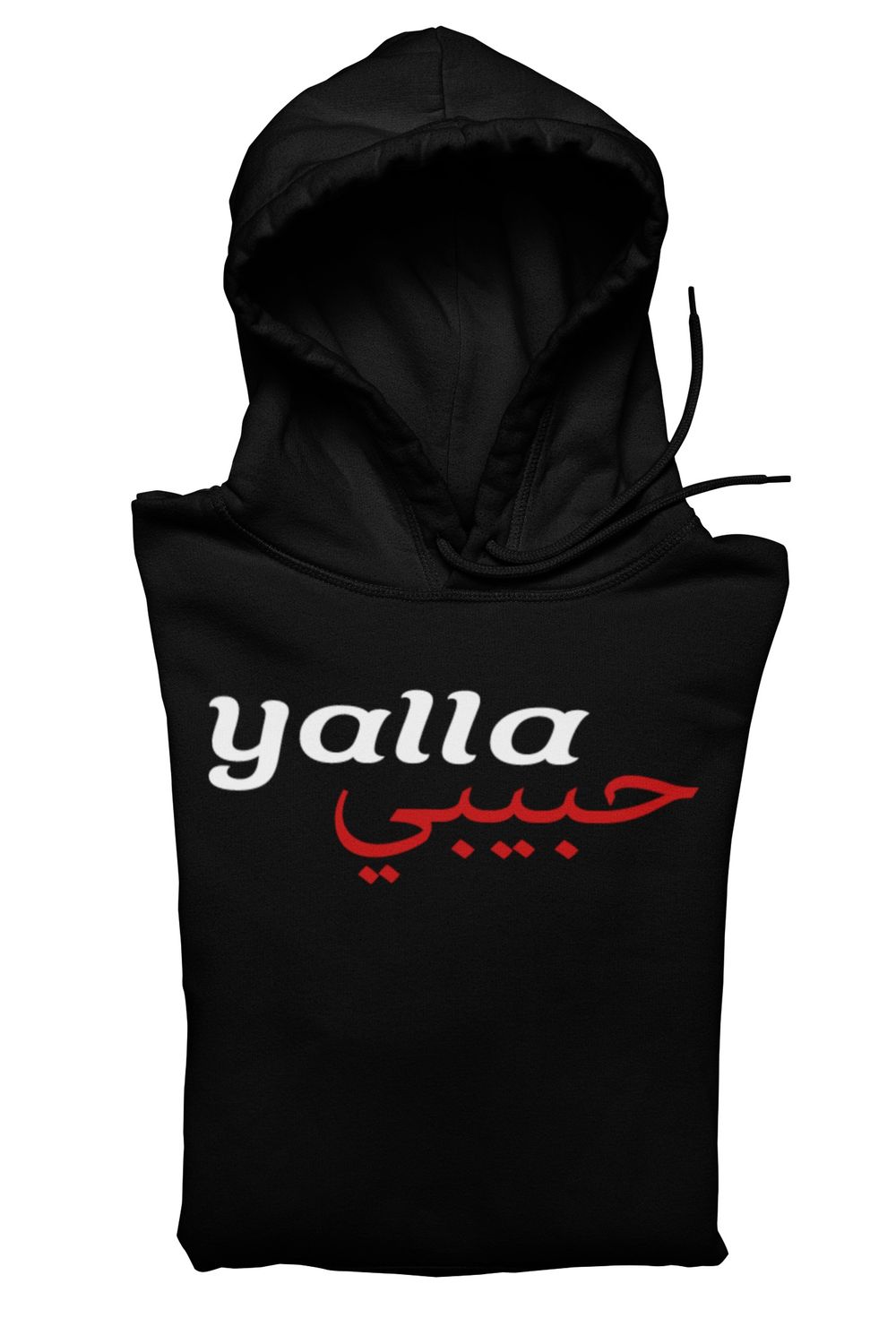 Yalla Habibi Hoodie, Color: Black