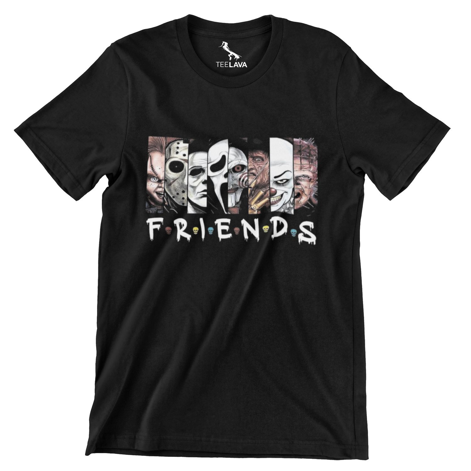 Horror Friends T-Shirt, Color: Black