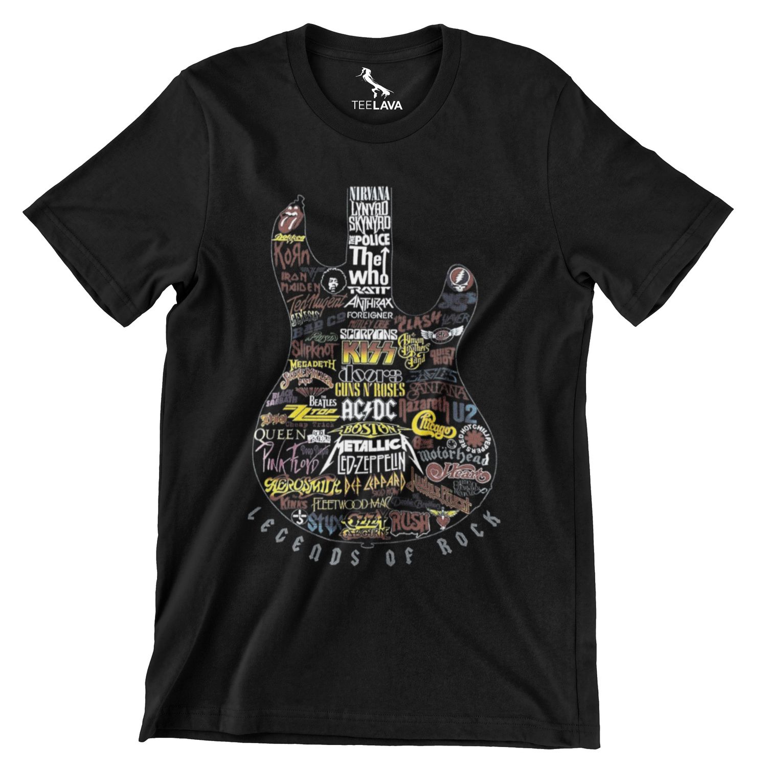 Rock Legends T-Shirt, Color: Black
