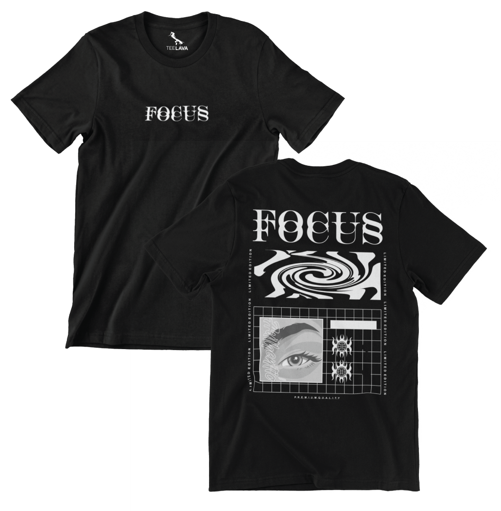 FOCUS T-Shirt, Color: Black