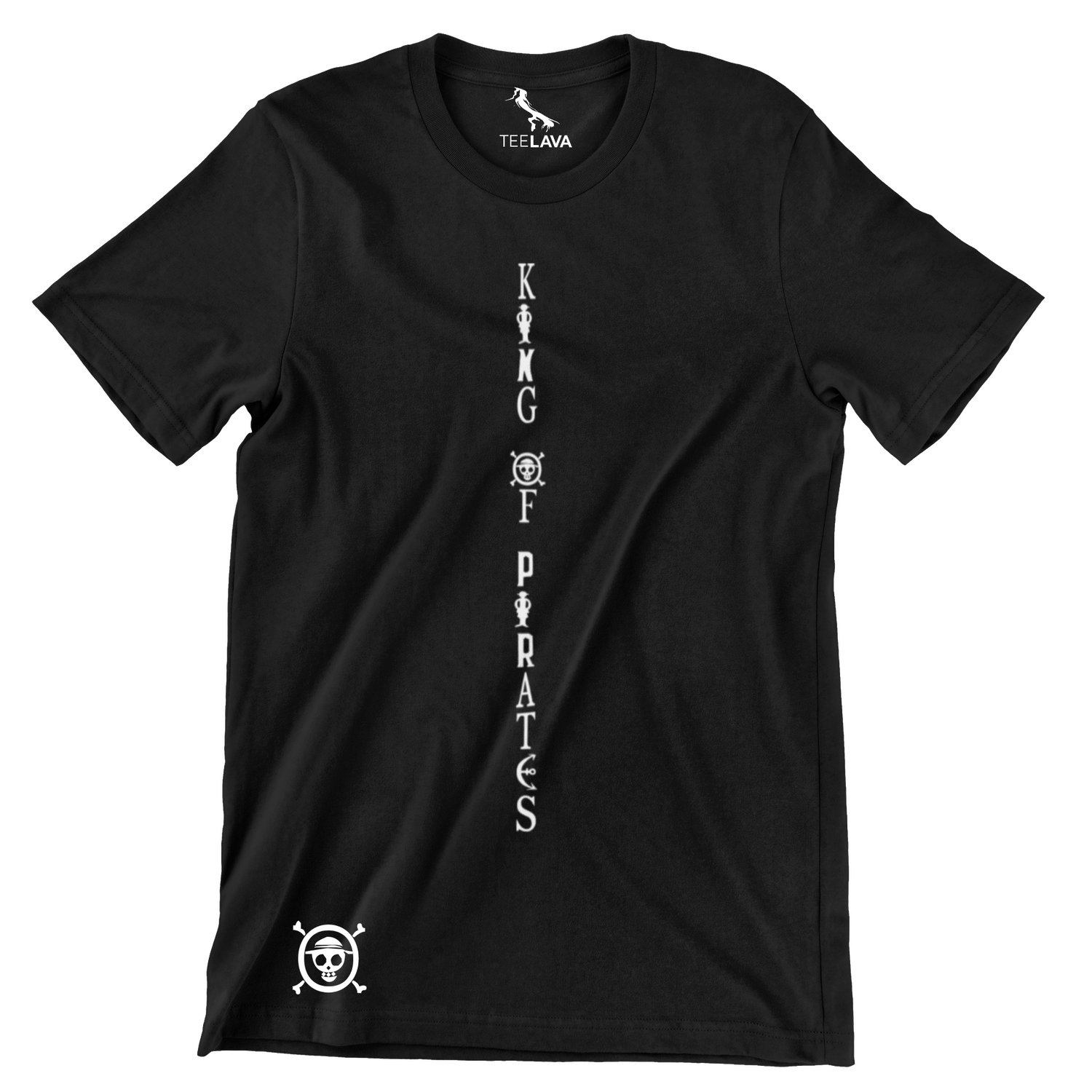 Luffy One Piece King of Pirates T-Shirt, Color: Black