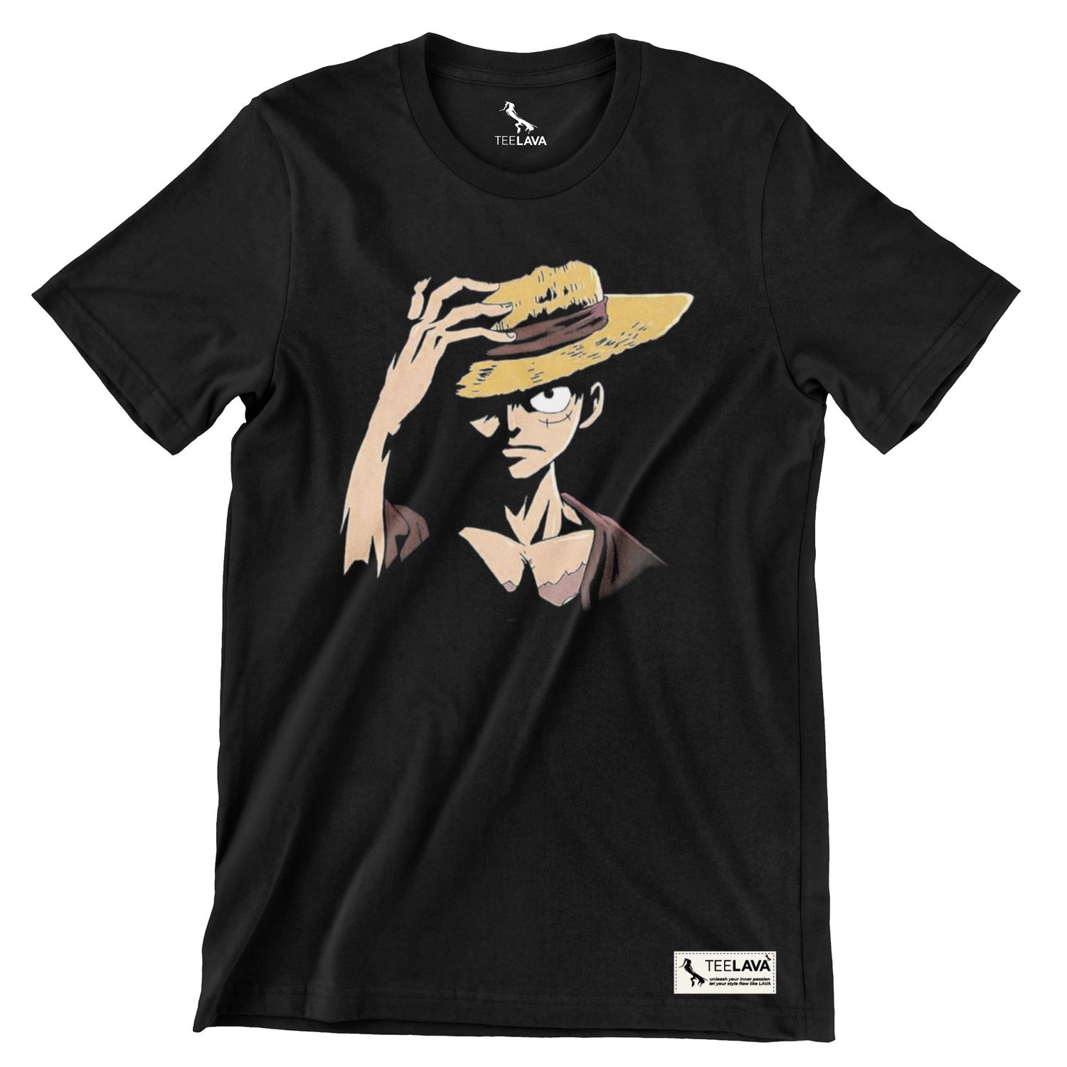 Luffy One Piece T-Shirt, Color: Black