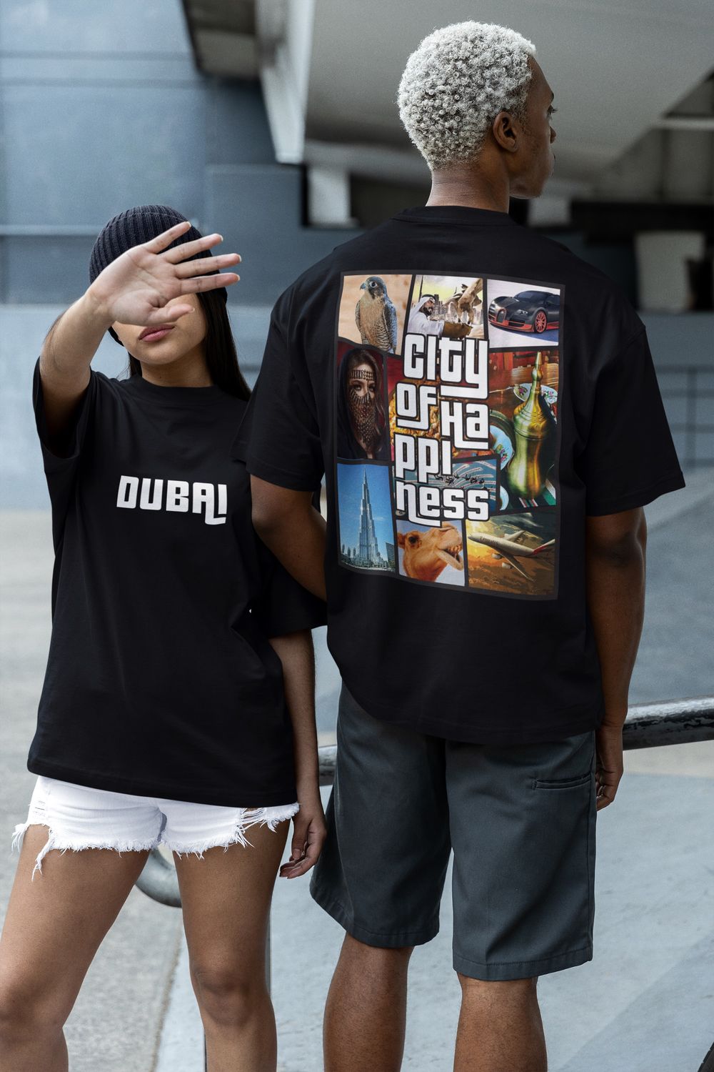 Dubai The City of Happiness Oversized T-Shirt
