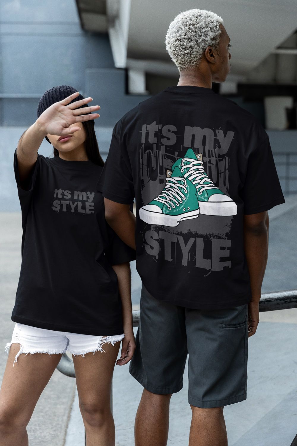 It&#39;s My Style - Oversized T-Shirt, Color: Black