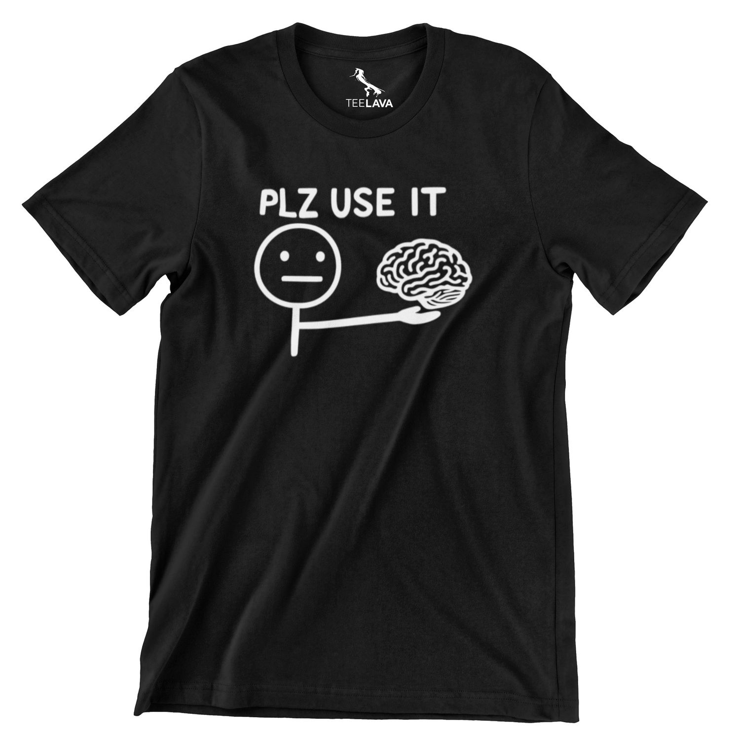 Pls Use It T-Shirt, Color: Black