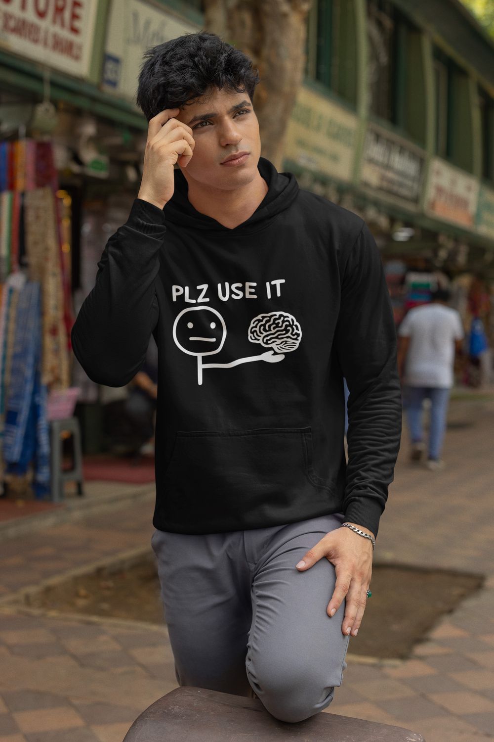 Plz Use It Quote Hoodie