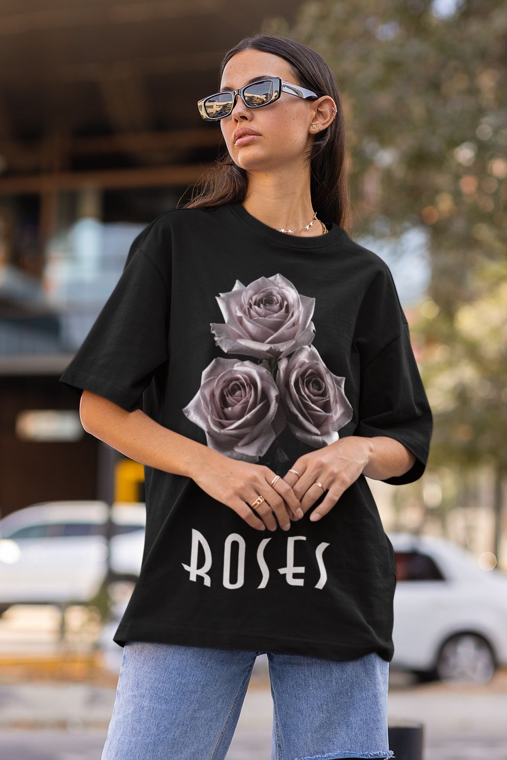 Roses Oversized T-Shirt