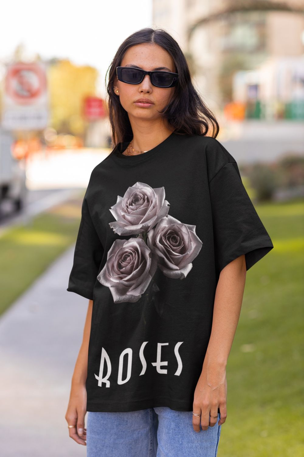 Roses Oversized T-Shirt