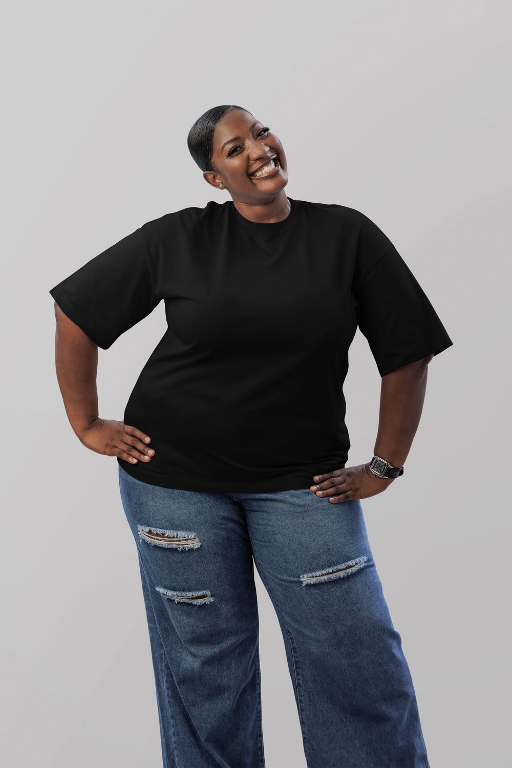 Super Max Heavy 7.5 oz Boxy Oversized T-Shirt (up to 5XL)