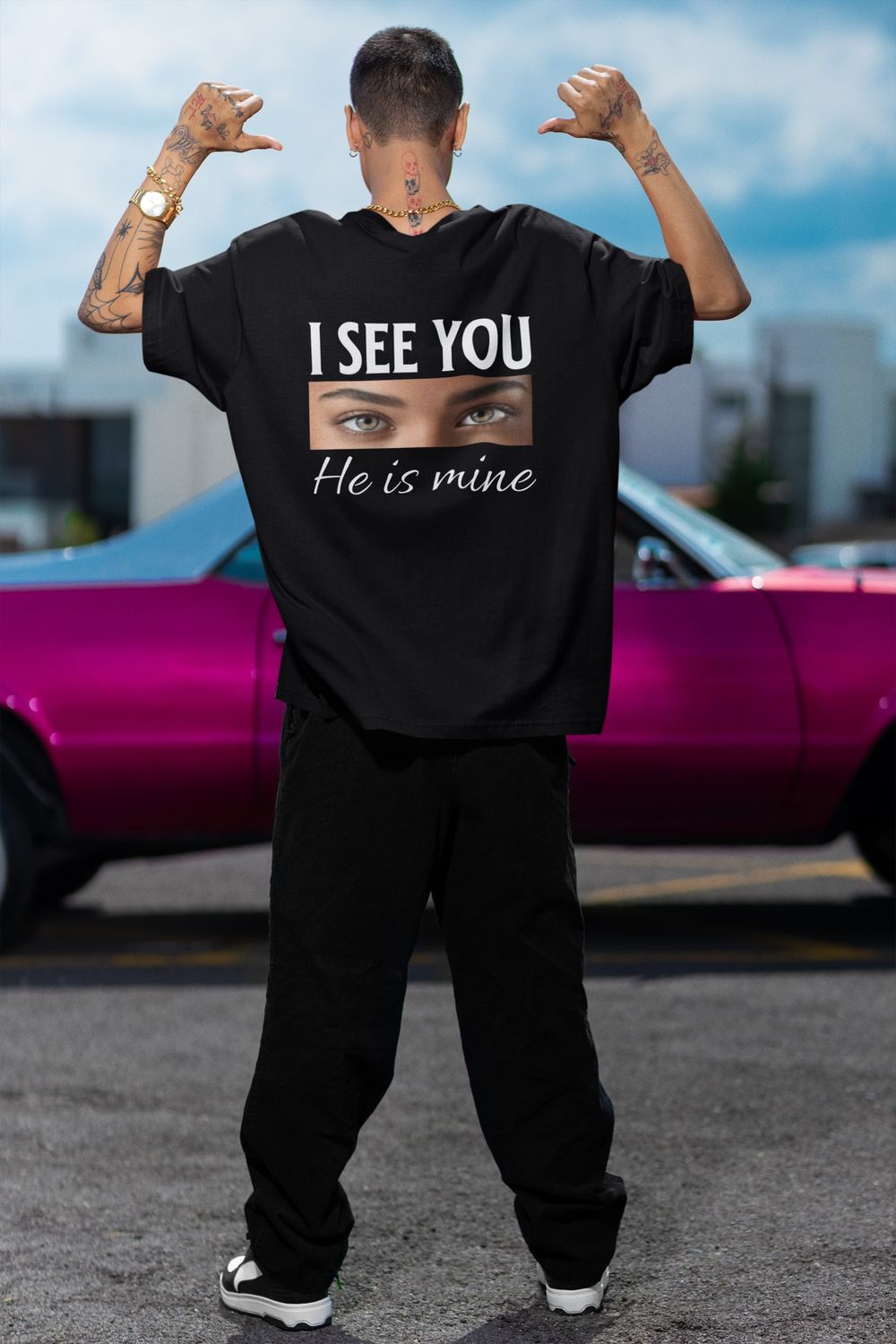 I See You He Is Mine Oversized T-Shirt