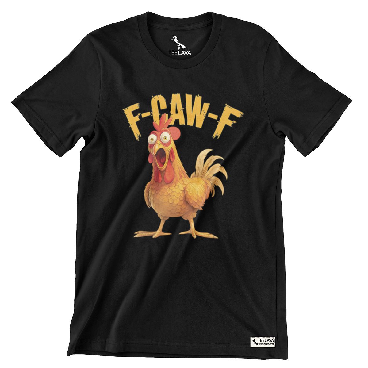 F-CAW-F Funny T-Shirt, Color: Black