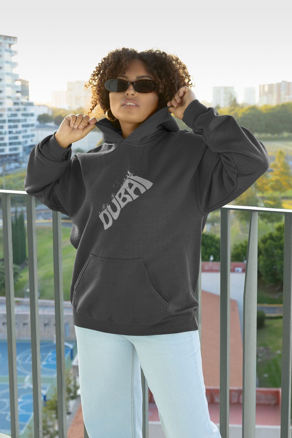 The Dubai Map (Front and Back) Hoodie