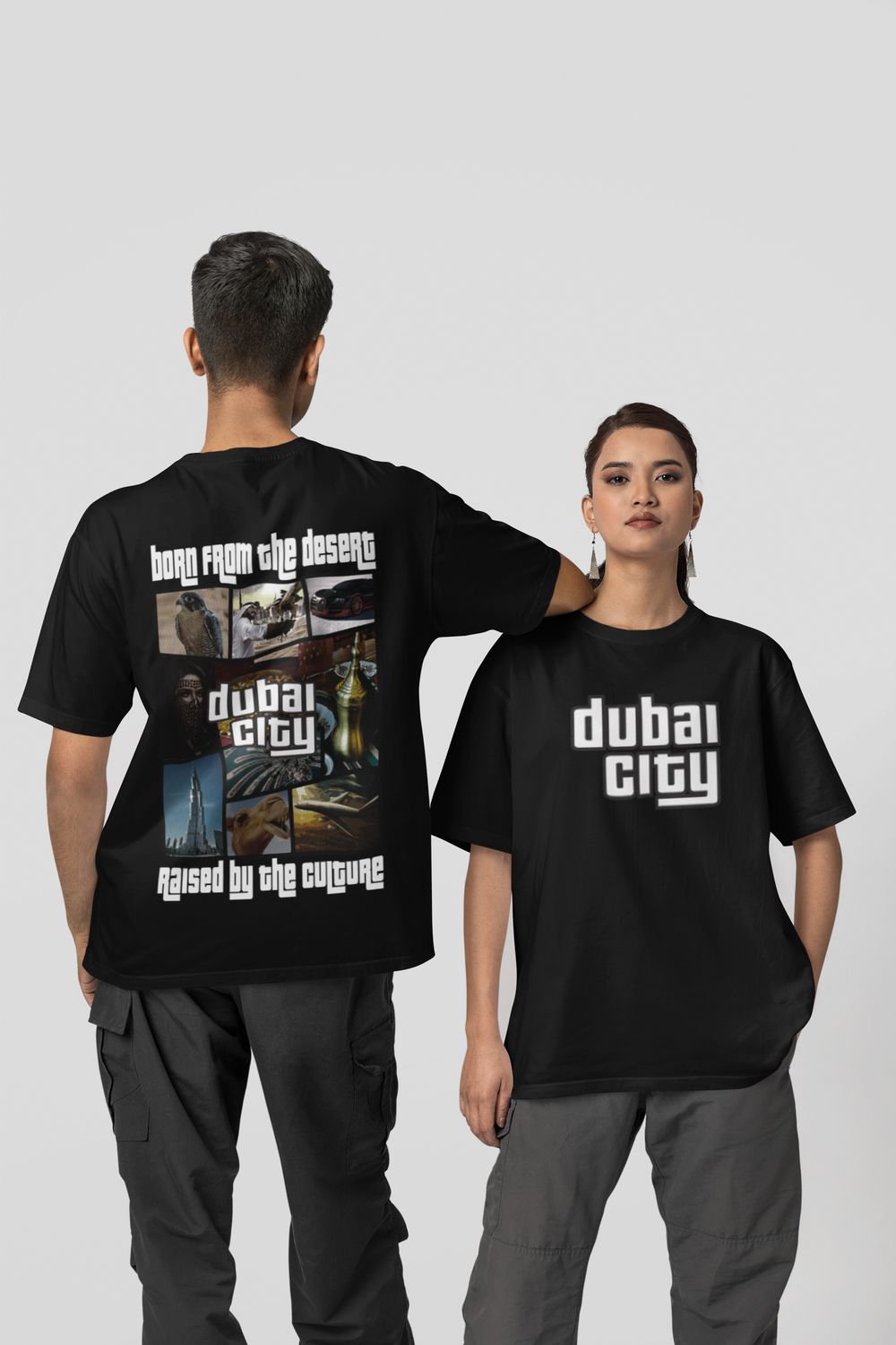 Dubai City Born from the Desert Raised by the Culture Oversized T-Shirt