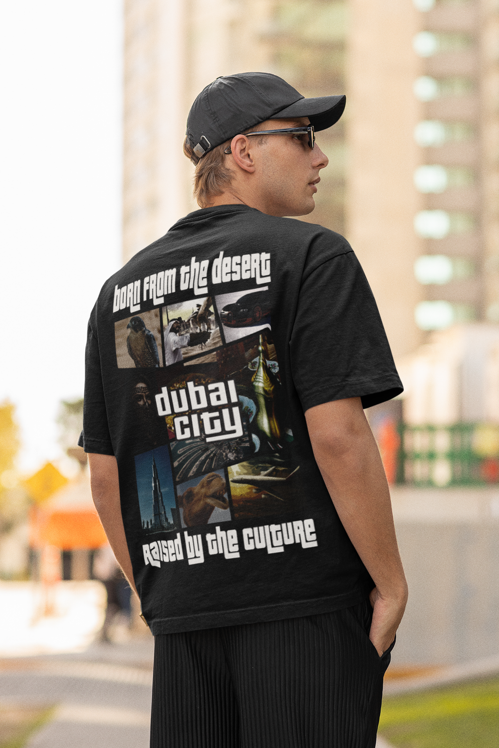 Dubai City Born from the Desert Raised by the Culture Oversized T-Shirt