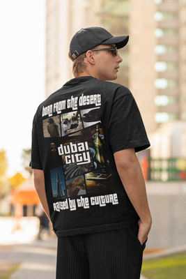 Dubai City Born from the Desert Raised by the Culture Oversized T-Shirt