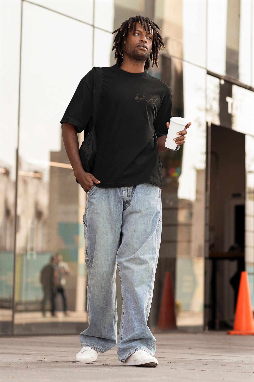 Coffee Lovers (Arabic Phrase) Oversized T-shirt