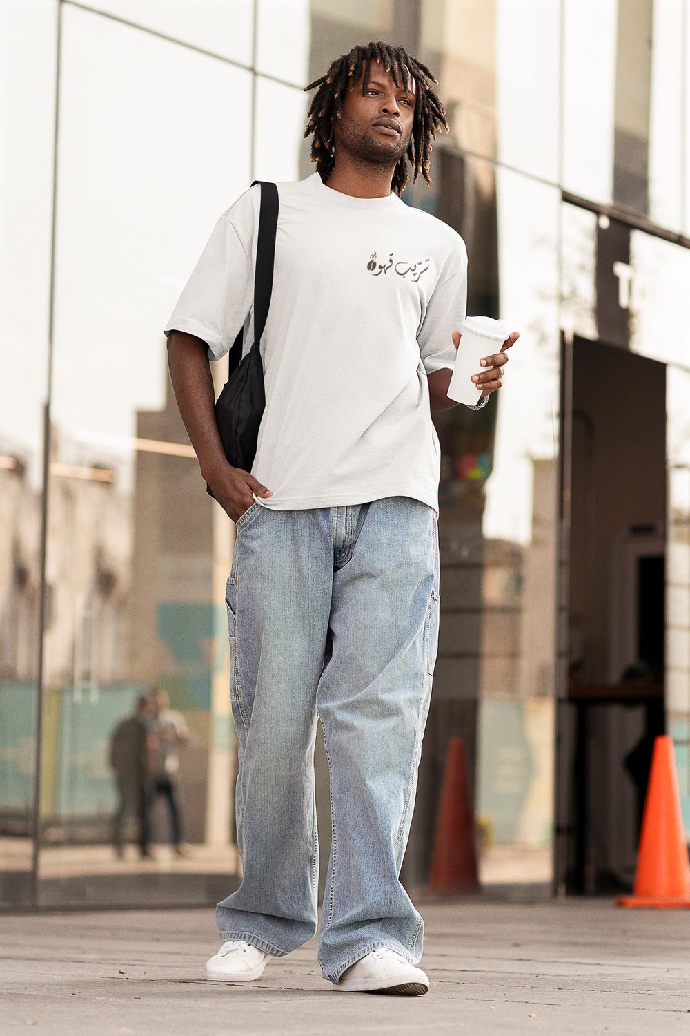 Coffee Lovers (Arabic Phrase) Oversized T-shirt