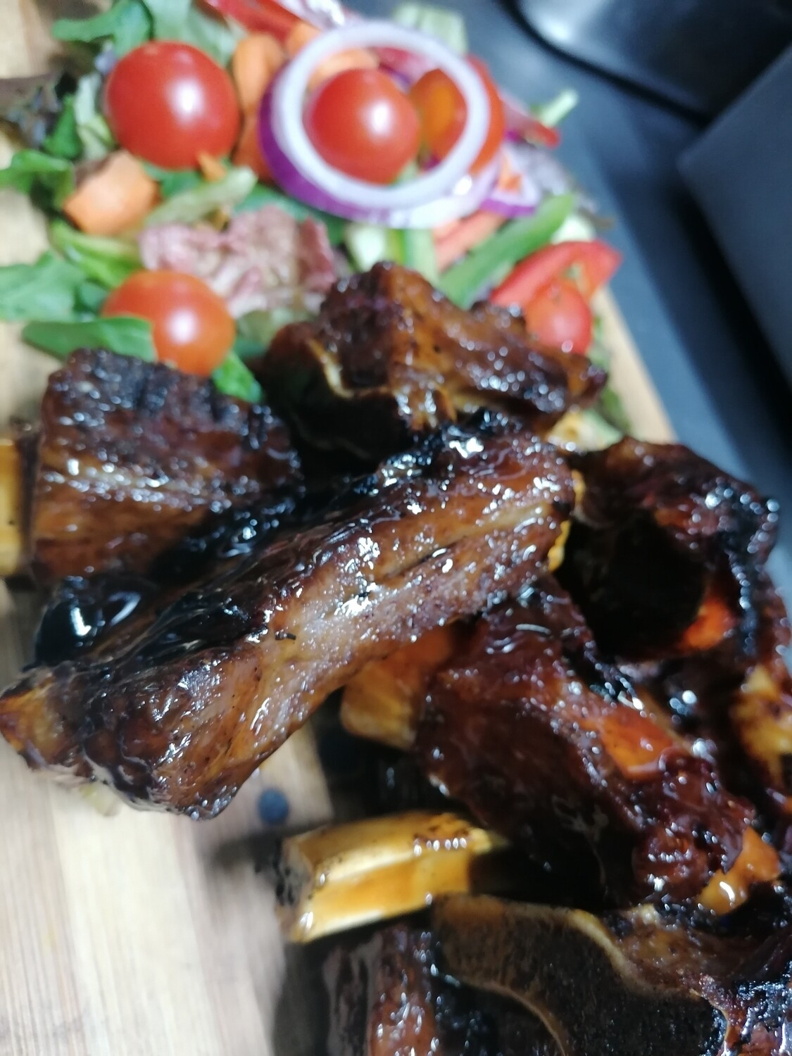 Sticky Beef Ribs Platter (Pesach)
