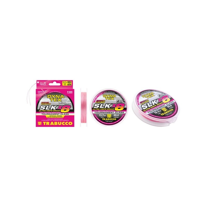 Trabucco Trecciato Special Eging Dyna Tex SLK x8 colore rosa 150 mt Trabucco Trecciato Special Eging Dyna Tex SLK x8 colore rosa 150 mt