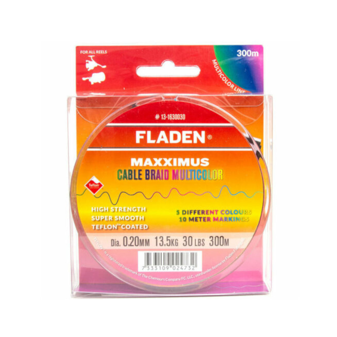 Fladen Trecciato Maxximus Cable Braid Multicolor 300 mt