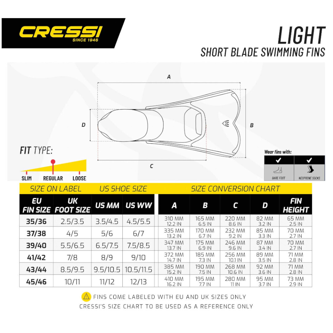 Pinne Cressi Light