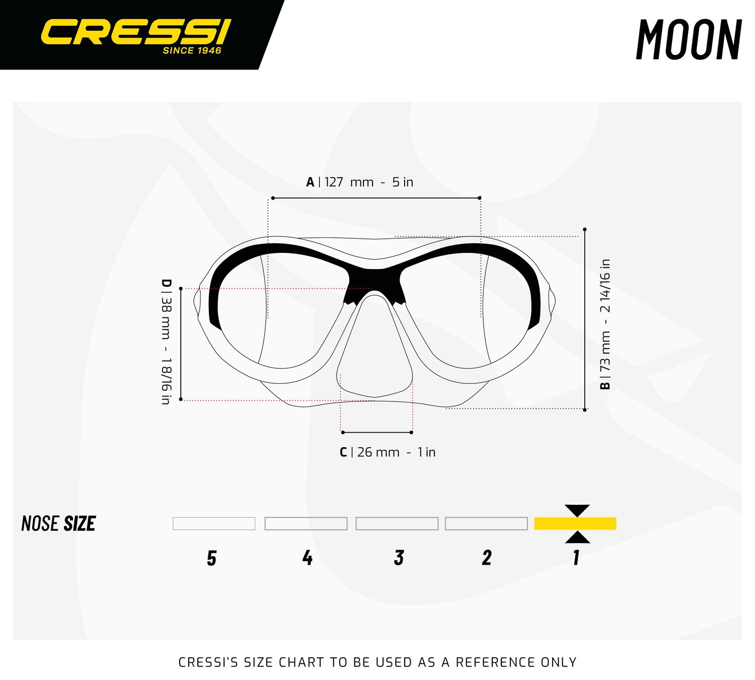 Maschera Cressi Moon Kid