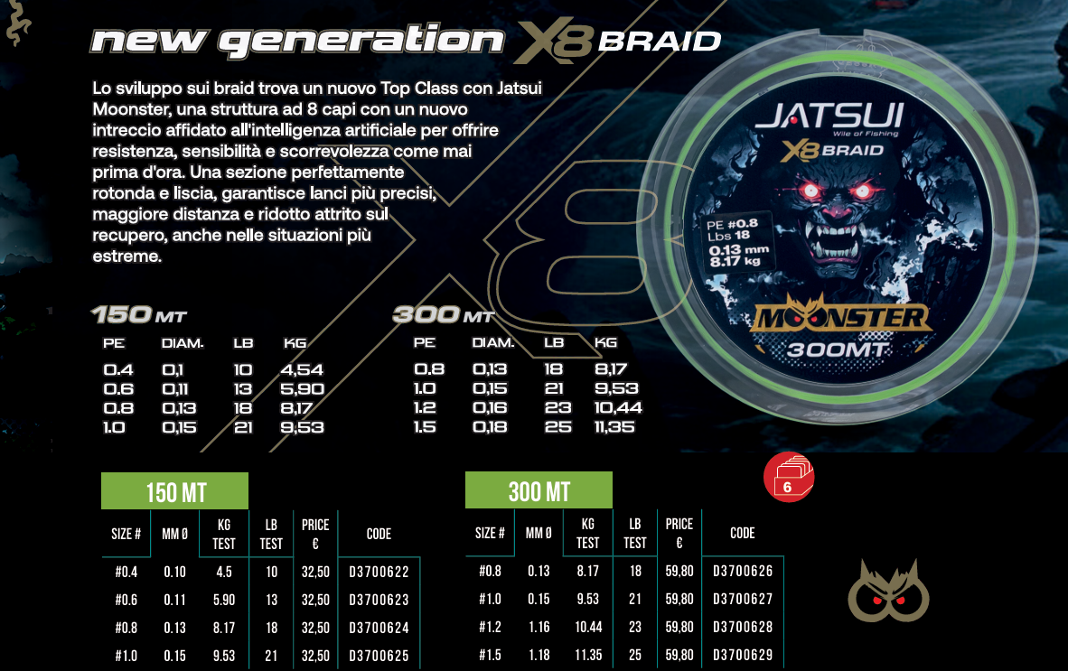 Jatsui Trecciato MOONSTER