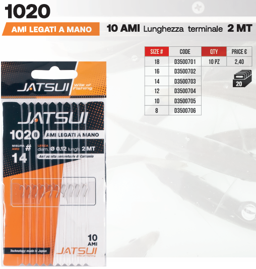 Jatsui 1020 Ami legati a mano