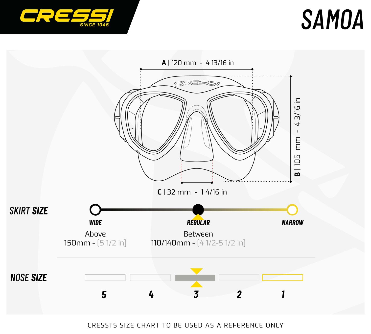 Maschera Cressi Samoa