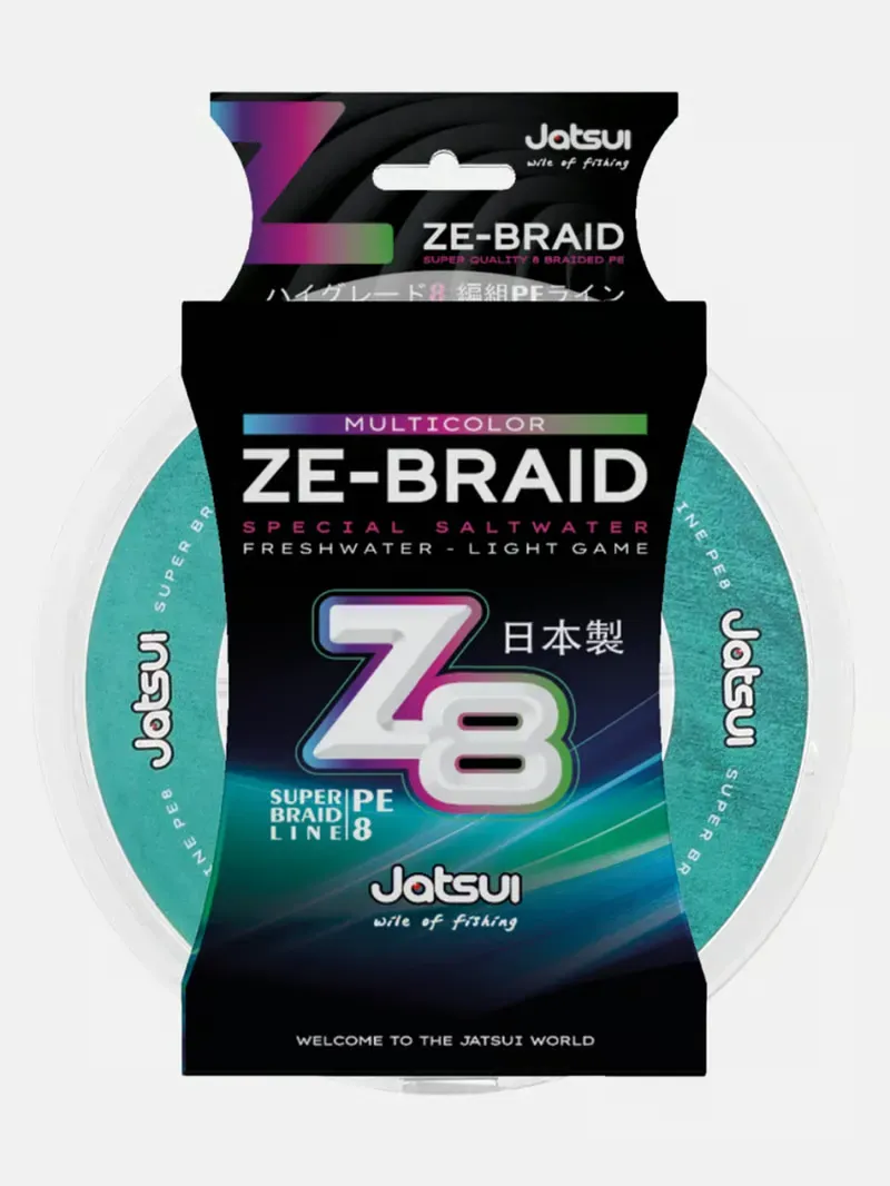 Jatsui ZE-Braid Z8 Multicolor 500mt 80LB 0,37mm
