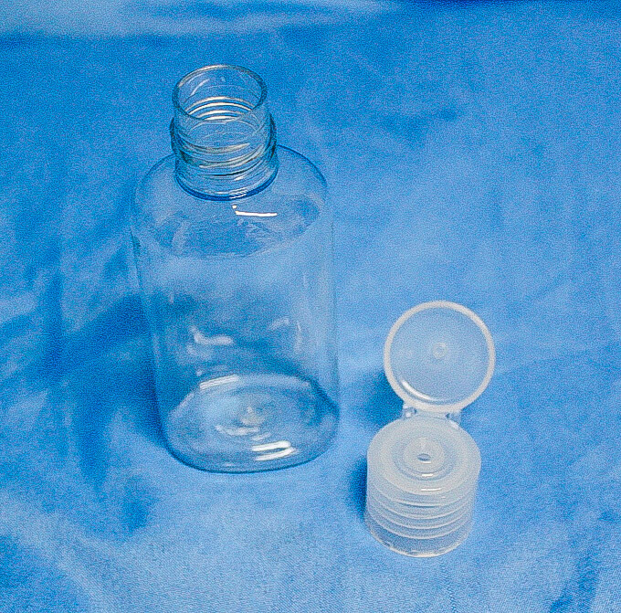 Oval 60 mL PET Bottle with 20 mm flip top cap