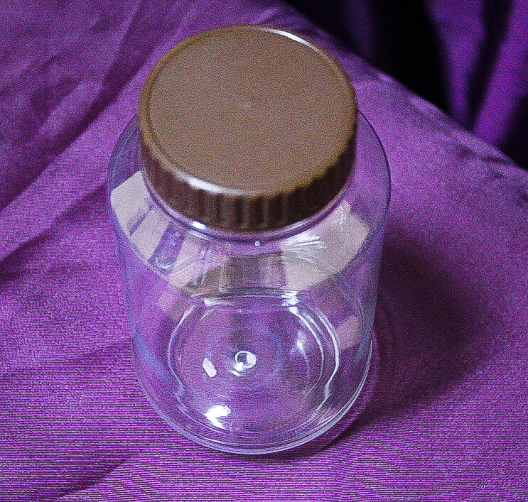 Round G-PET Bottle 400 mL with 72 mm Cap