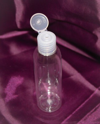 Cylindrical 100 mL PET Bottle with Flip Top Cover