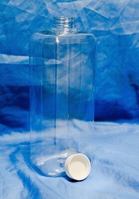 Octagonal 1 Liter PET Bottle with 35 mm Screw Cap and Liners