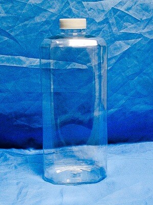 Octagonal 1 Liter PET Bottle with 35 mm Screw Cap and Liners