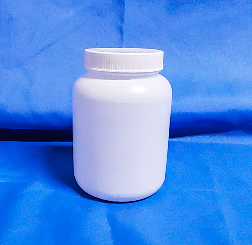 Wide Mouth 500 grams White Round Stout Jar or Packer Bottle with White Cap
