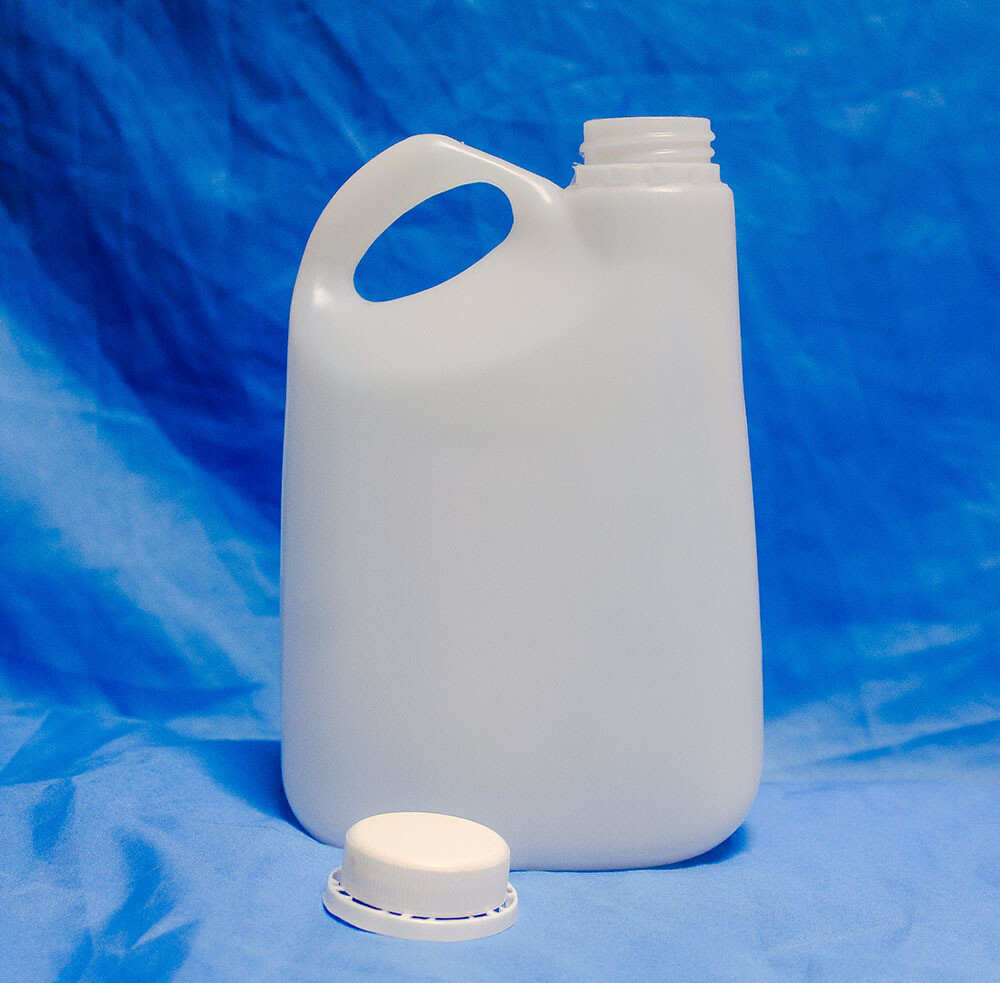 Flipped Jerry can 1 Liter HDPE Food Grade Plastic Natural Top Handle
