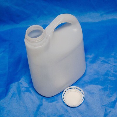 Flipped Jerry can 1 Liter HDPE Food Grade Plastic Natural Top Handle with Tamper Proof Cap