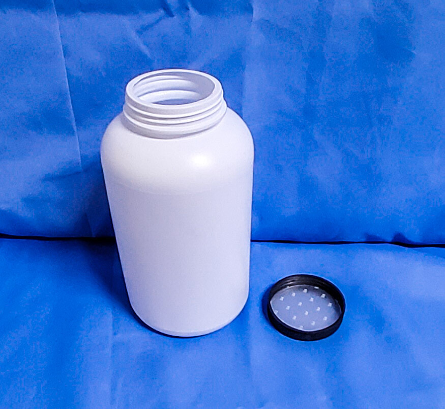 Wide Mouth 2 kgs White Round Stout Jar or Packer Bottle with White Cap and Induction Liner