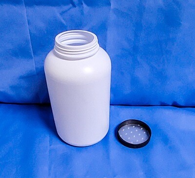 Wide Mouth 2 kgs White Round Stout Jar or Packer Bottle with White Cap and Induction Liner