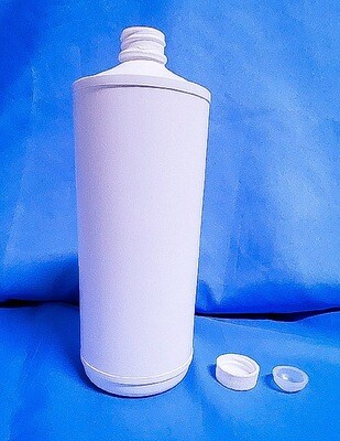 Commercial 1 Liter Plastic Bottle with Cap and Plug