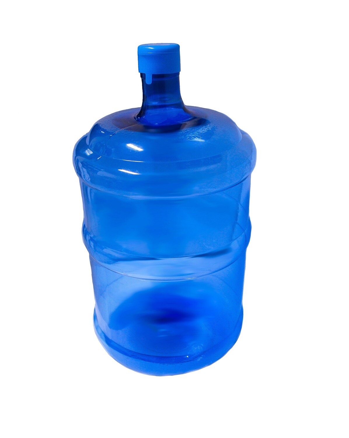 Blue Water Dispenser Round Container 5 gallons Capacity with Bottle Snap