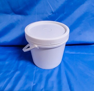 Heavy Duty Wide Mouth White Pail with Tamper Proof Seal Lid 1 gallon