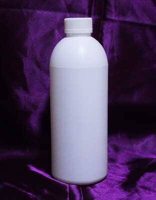 White Imperial Round Industrial Bottle with Cap 1000 ml